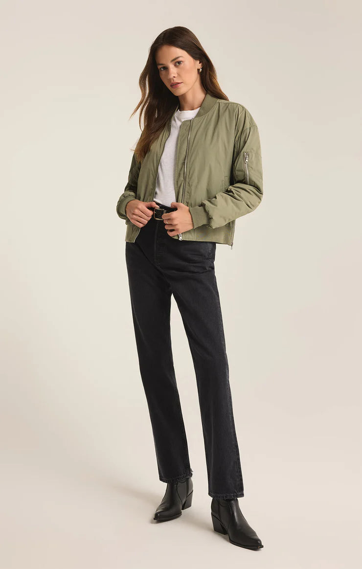 SURI BOMBER JACKET OLIVE BY Z SUPPLY