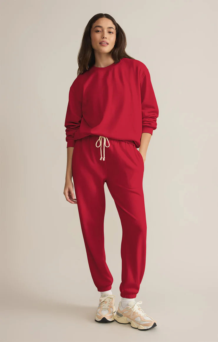 STADIUM JOGGER HAUTE RED BY Z SUPPLY