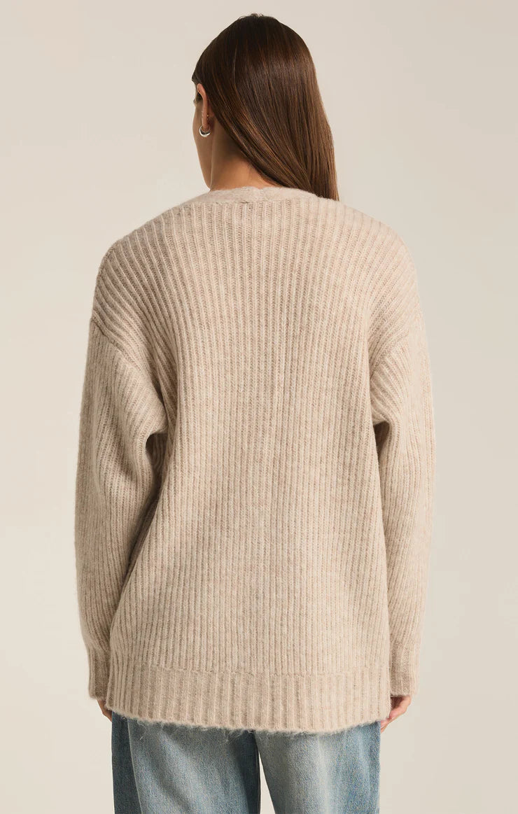 JOSIE COZY CARDIGAN LIGHT OATMEAL BY Z SUPPLY