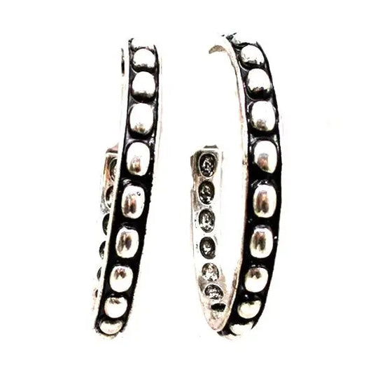 LARGE BUBBLE HOOP EARRINGS