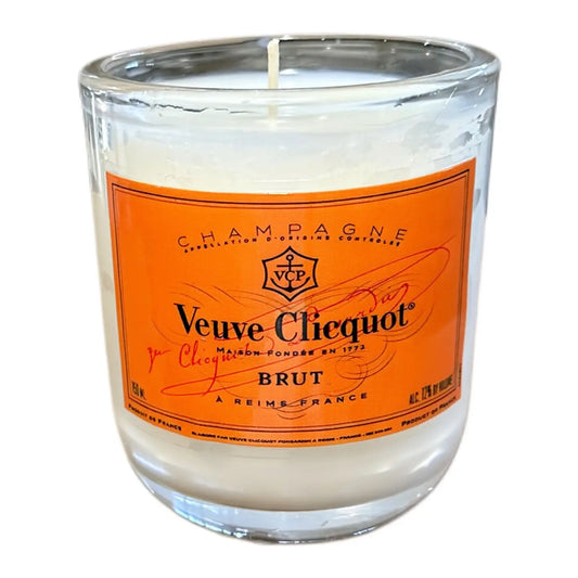 CLEAR GLASS VEUVE CANDLE