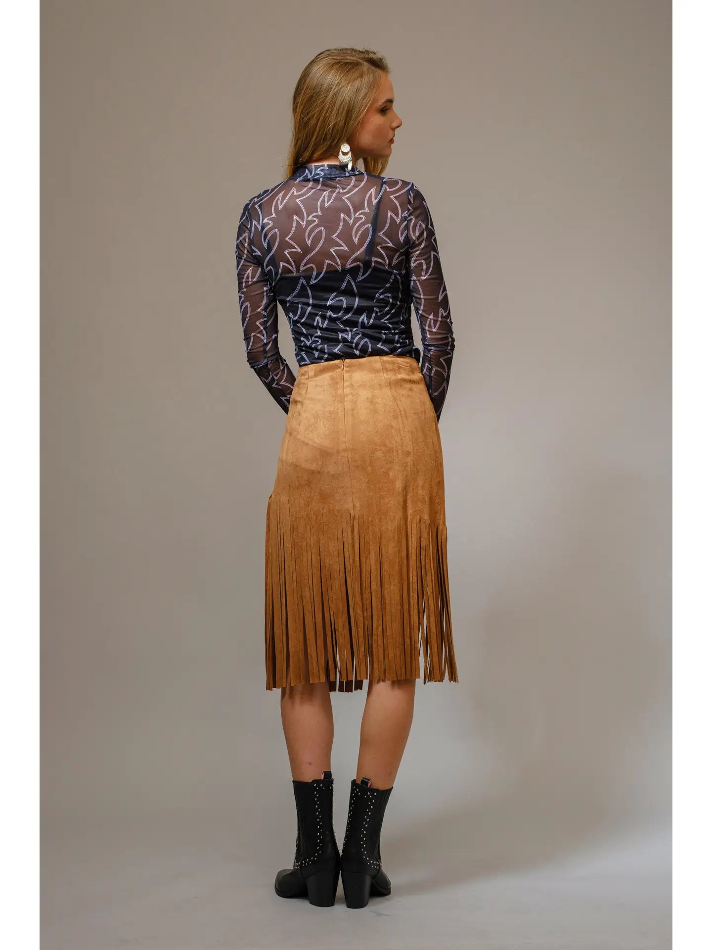 BOOT STITCH MESH SHIRT - 2 COLORS