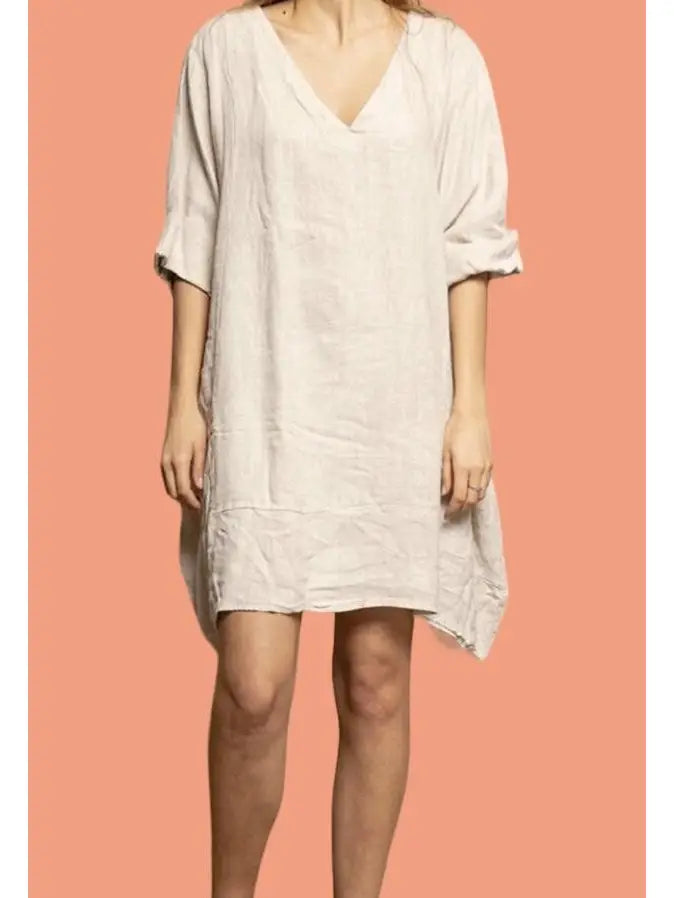 LINEN SHORT DRESS