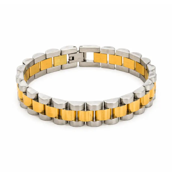 TWO TONE WATCH BRACELET