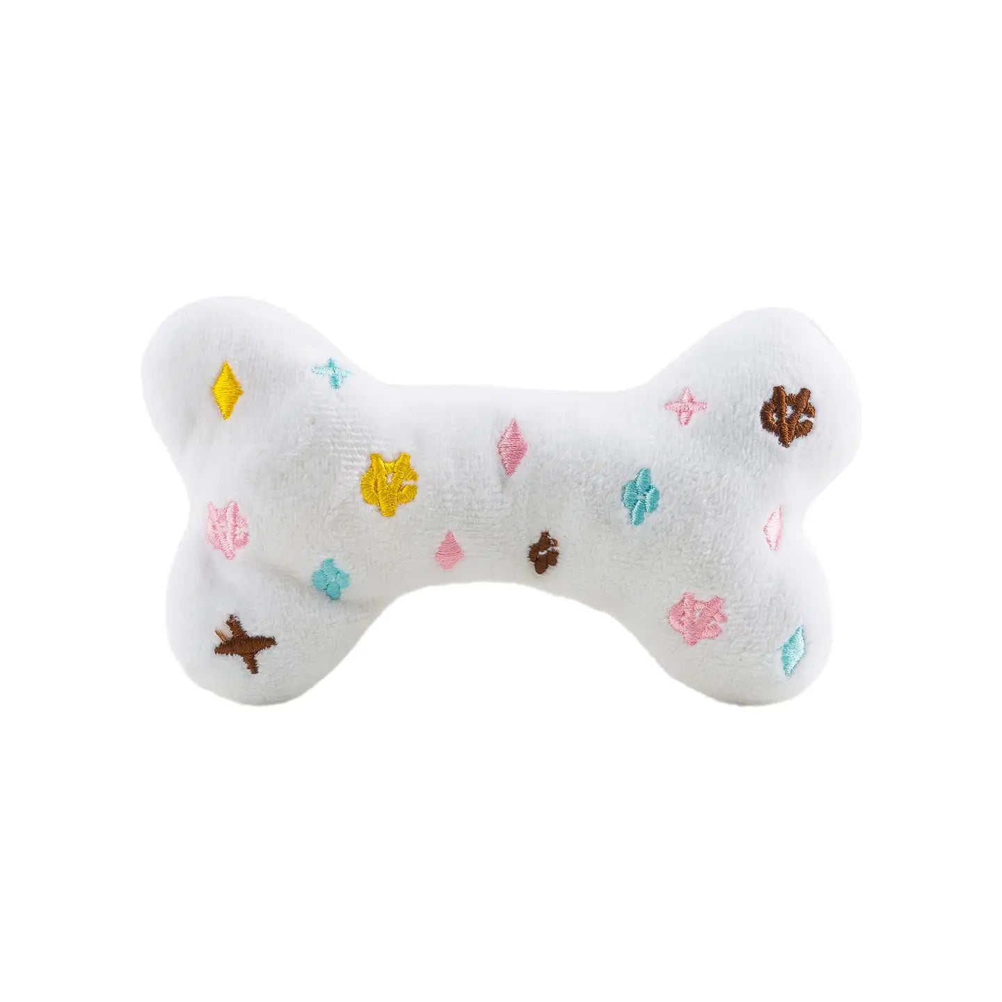 WHITE CHEWY VUITON BONE LARGE