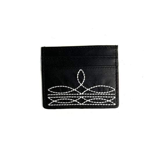 WESTERN LEATHER CARD HOLDER - 3 COLORS