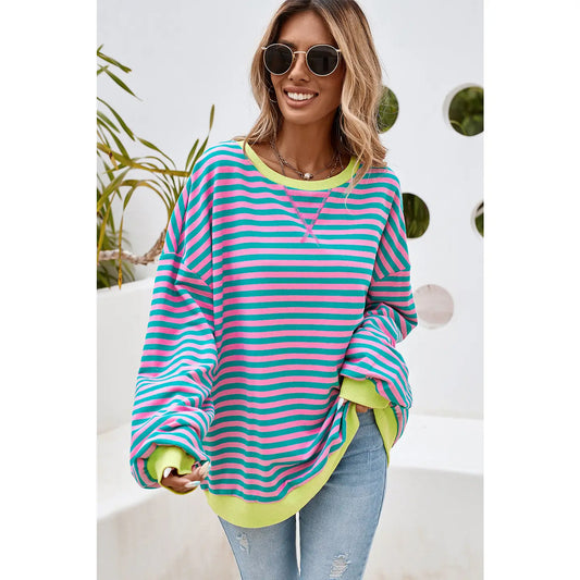 OVERSIZED STRIPE PULLOVER