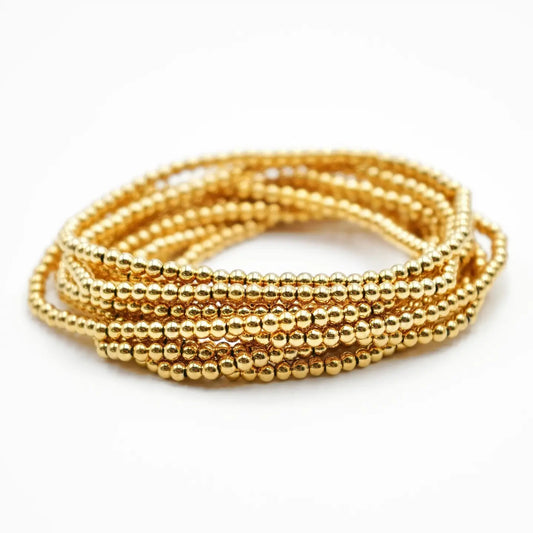 GOLD FILLED 3MM BALL BRACELET