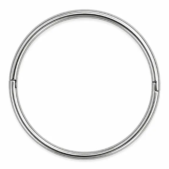 SILVER TUBE BANGLE BRACELET