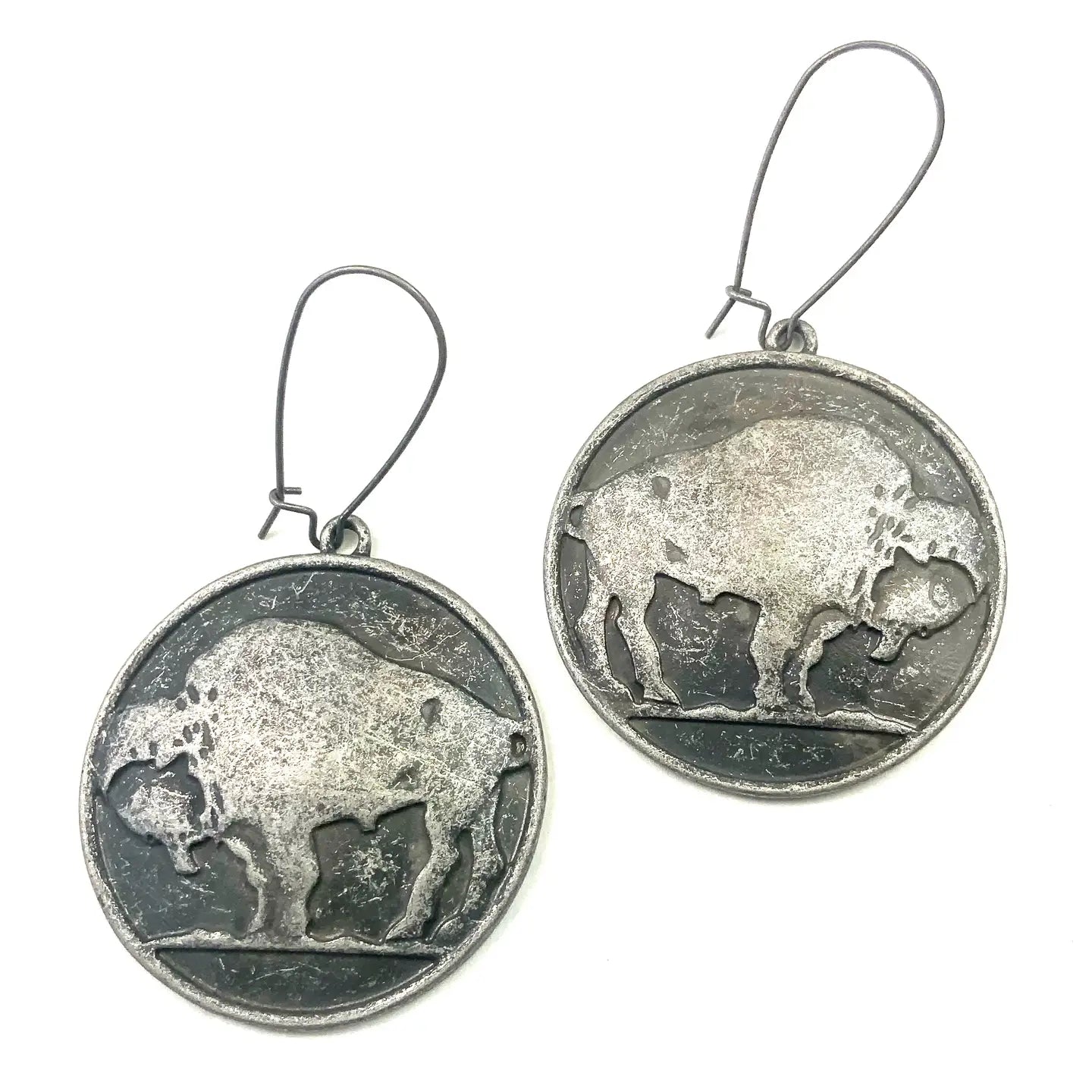 BUFFALO COIN EARRINGS