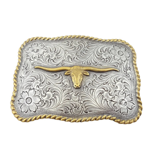 WESTERN LONGHORN BUCKLE