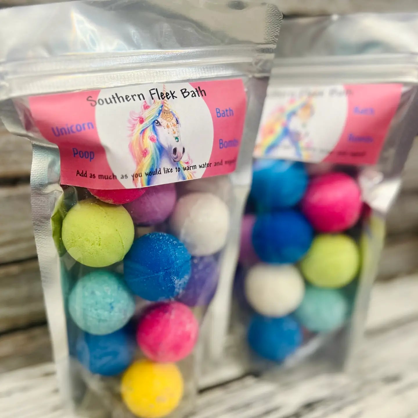 UNICORN POOP BATH BOMBS