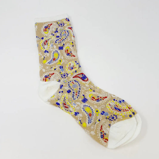 PAISLEY SOCKS - 2 COLORS