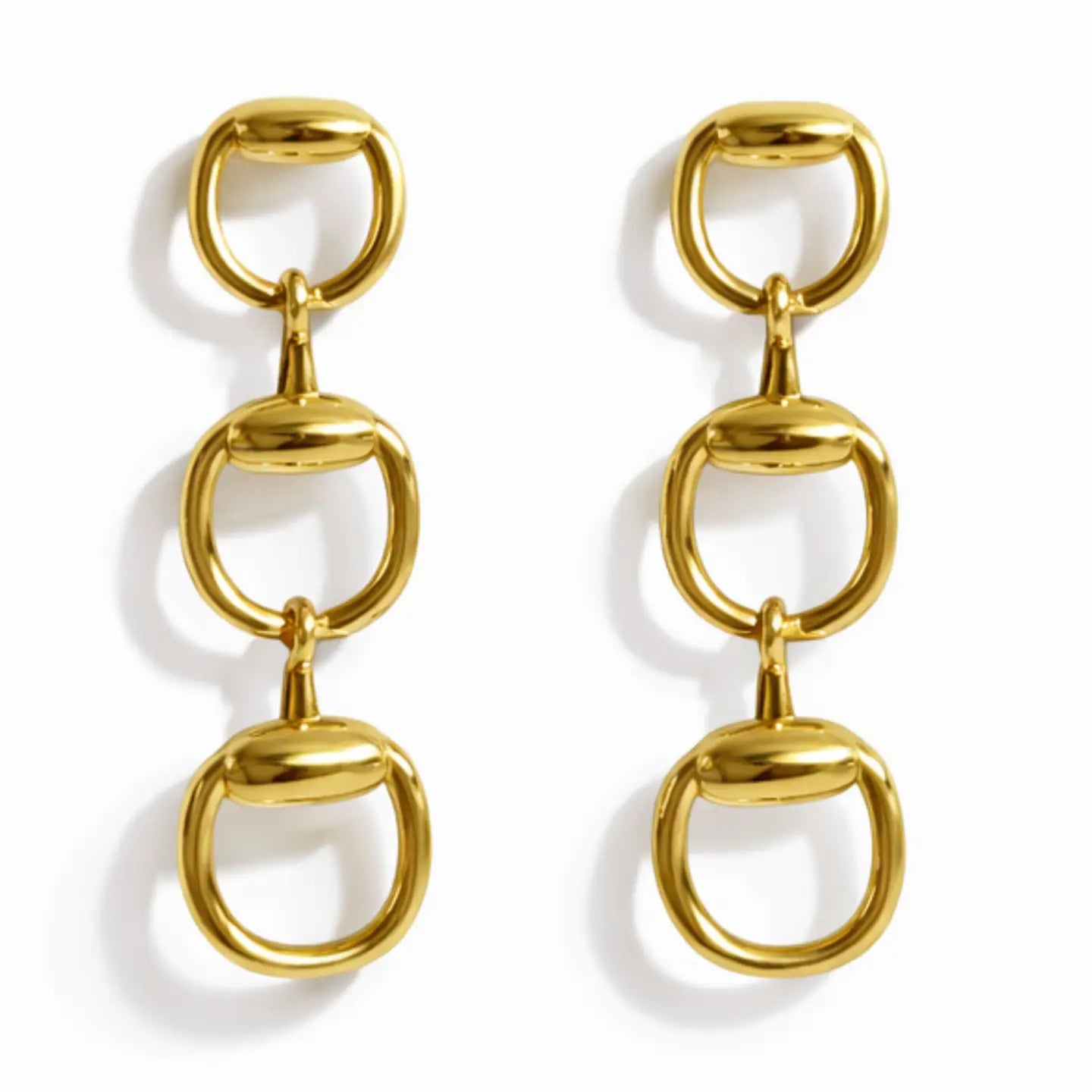 EQUESTRIAN LINK DROP EARRINGS