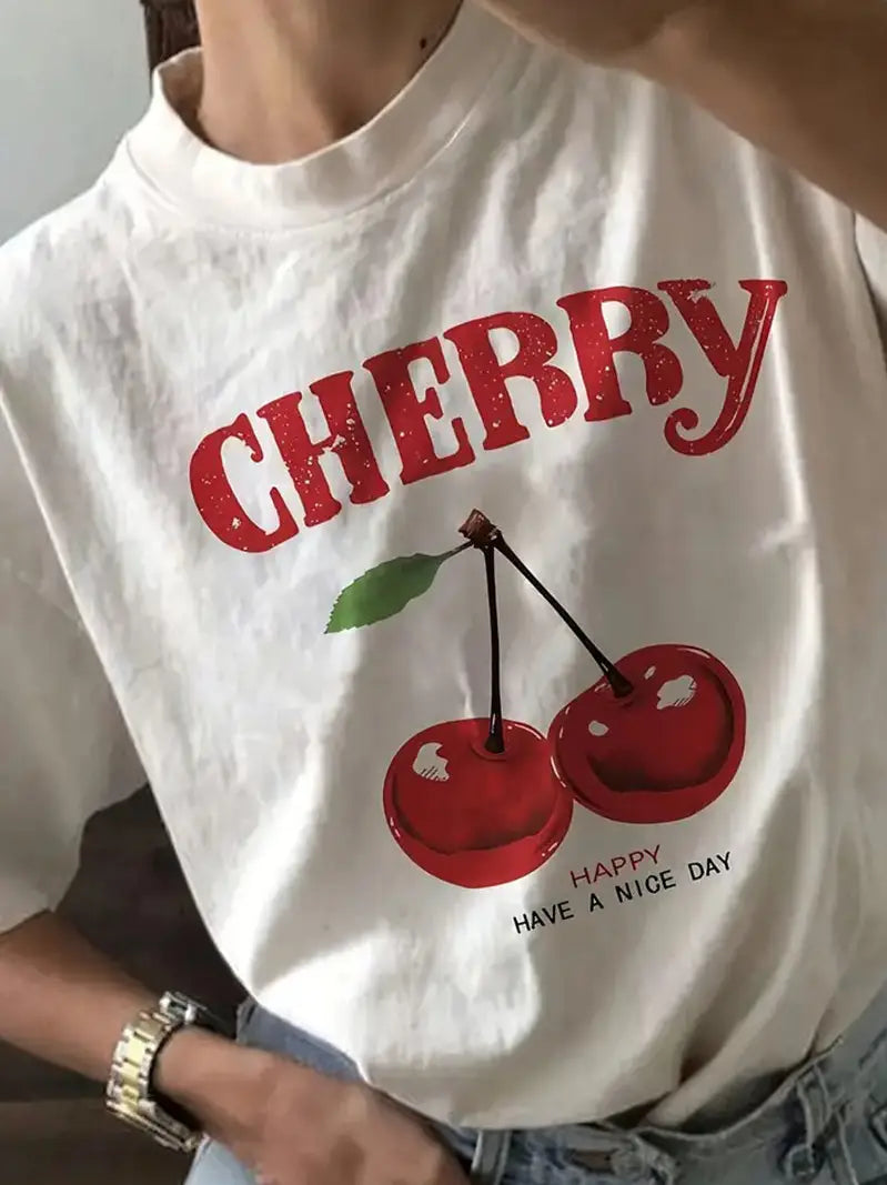 CHEERY GRAPHIC TEE