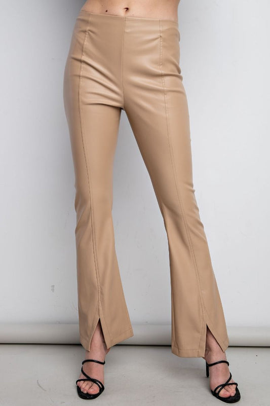 FAUX LEATHER PANTS