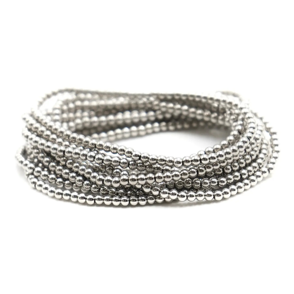 STERLING SILVER 925 FILLED 3MM BALL BRACELET