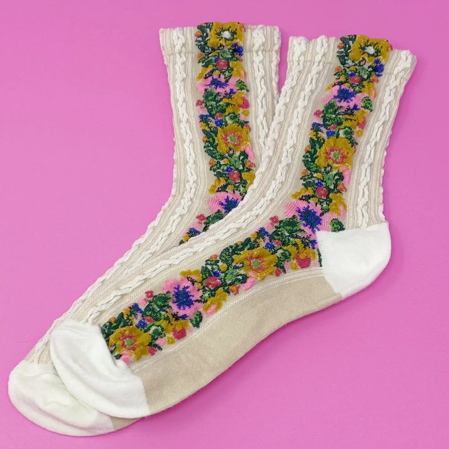 NOBLE FLORAL SOCKS