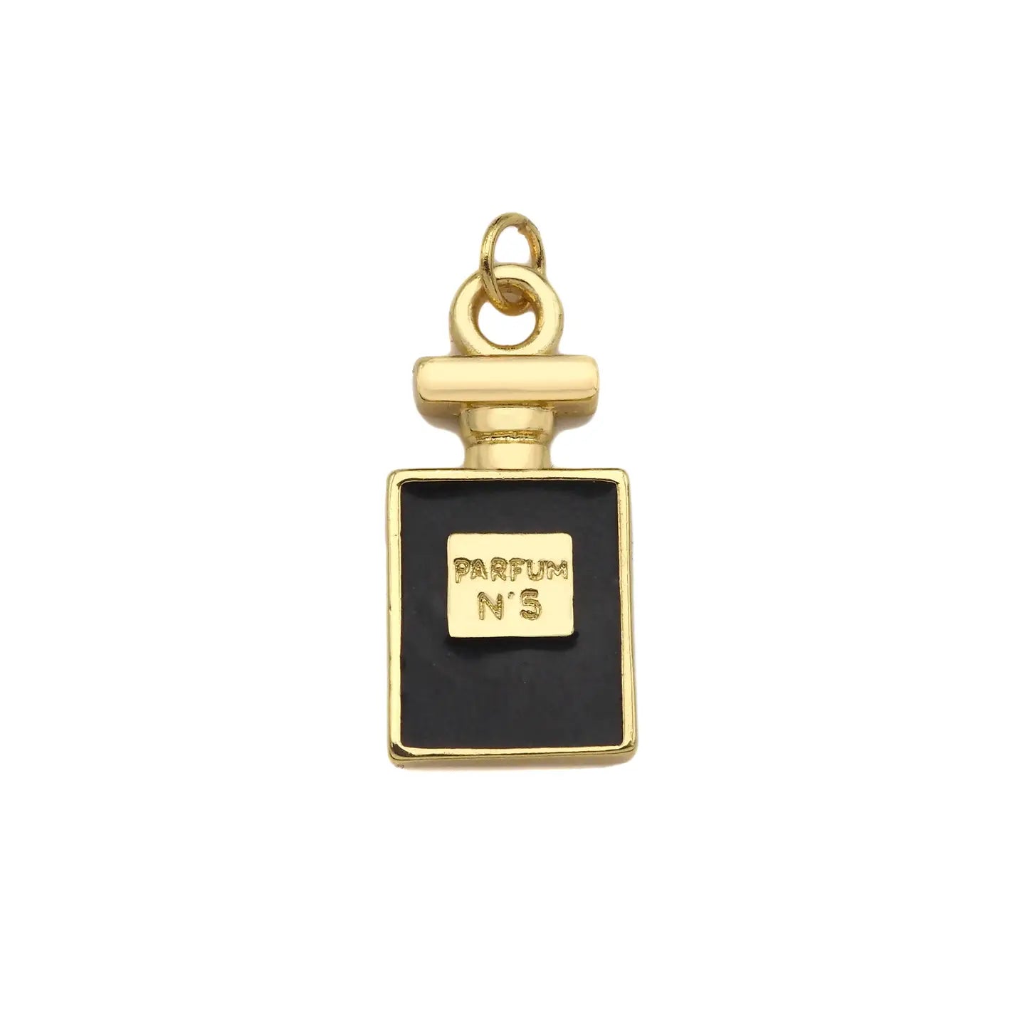 ENAMEL PERFUME BOTTLE CHARM - 2 COLORS