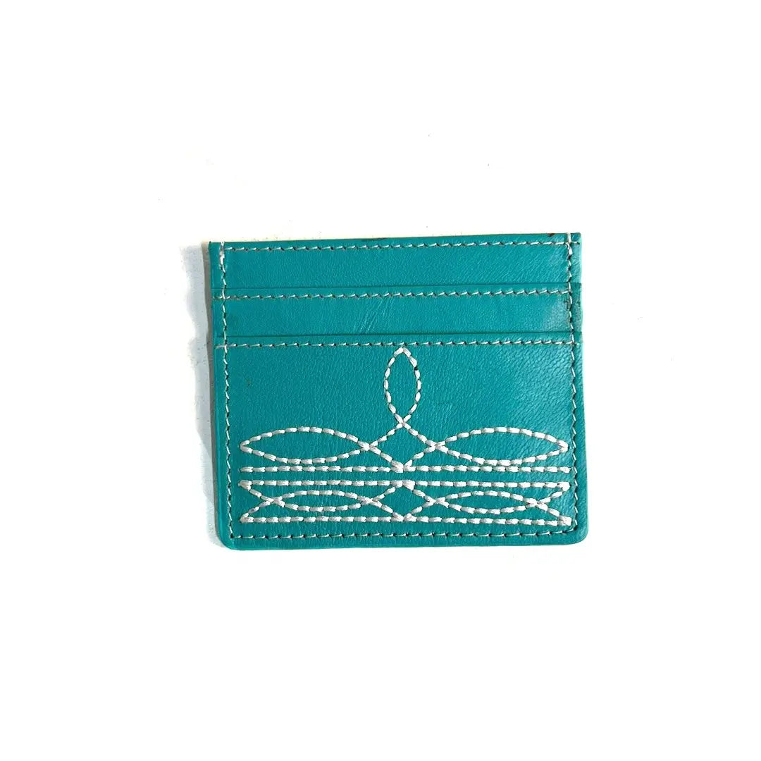 WESTERN LEATHER CARD HOLDER - 3 COLORS
