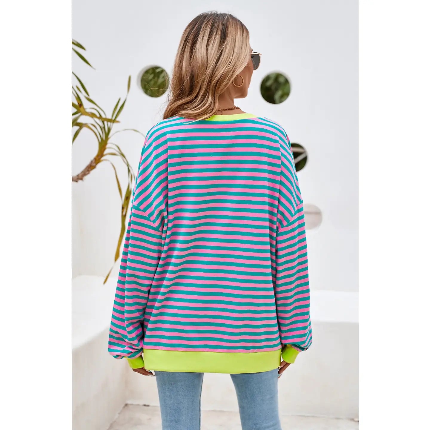 OVERSIZED STRIPE PULLOVER