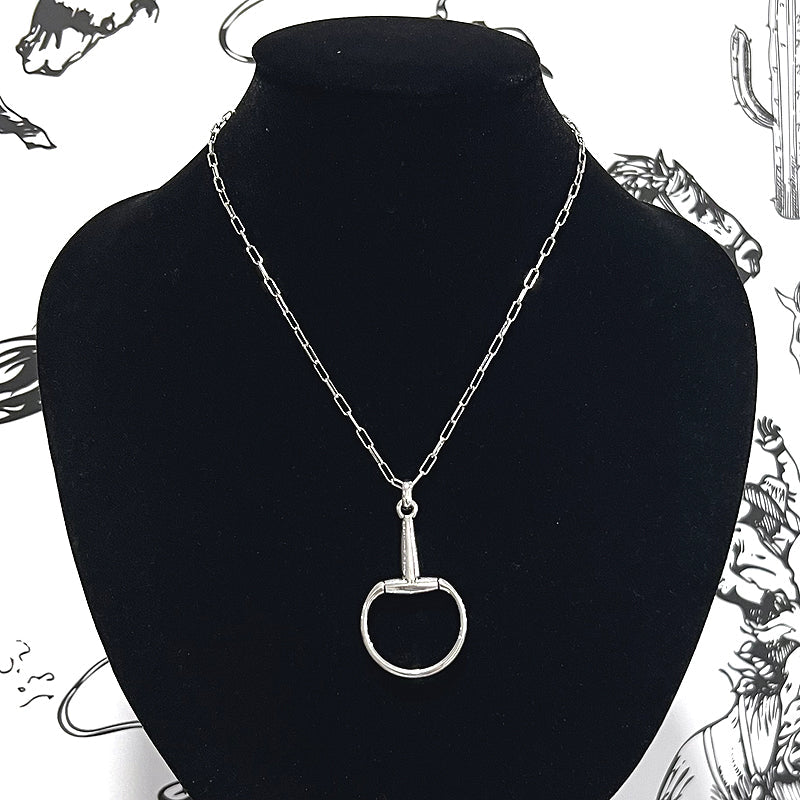 SILVER HORSEBIT NECKLACE