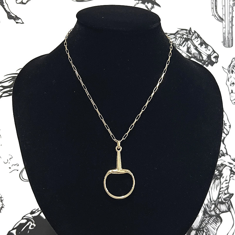 GOLD HORSEBIT NECKLACE