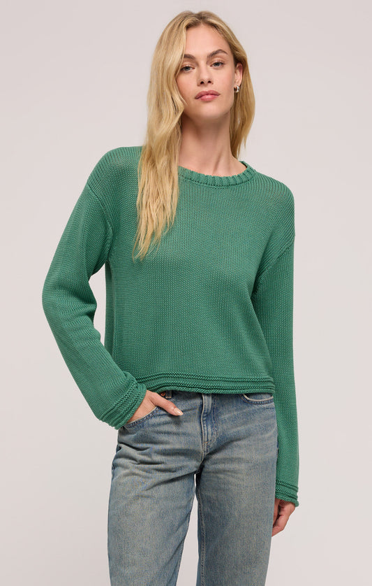 EMERSON SWEATER IN BOTANICAL GREEN BY Z SUPPLY