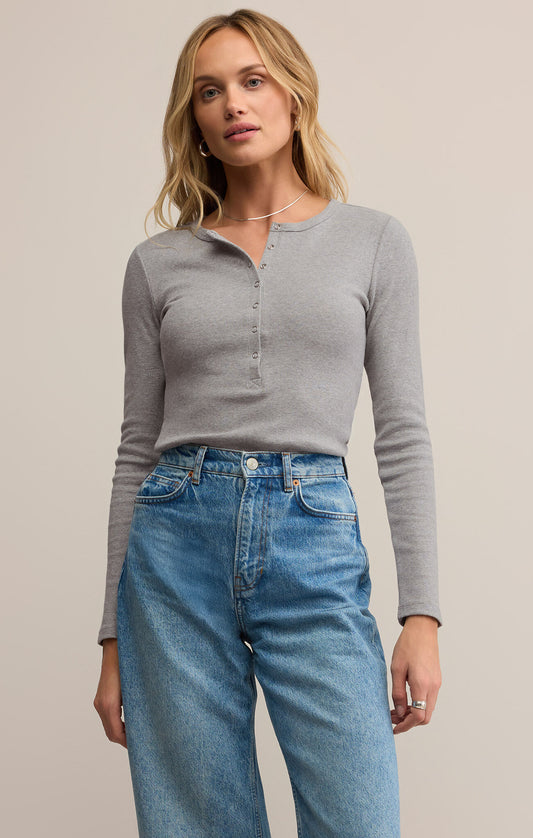 STELLA HENLEY IN HEATHER GREY BY Z SUPPLY