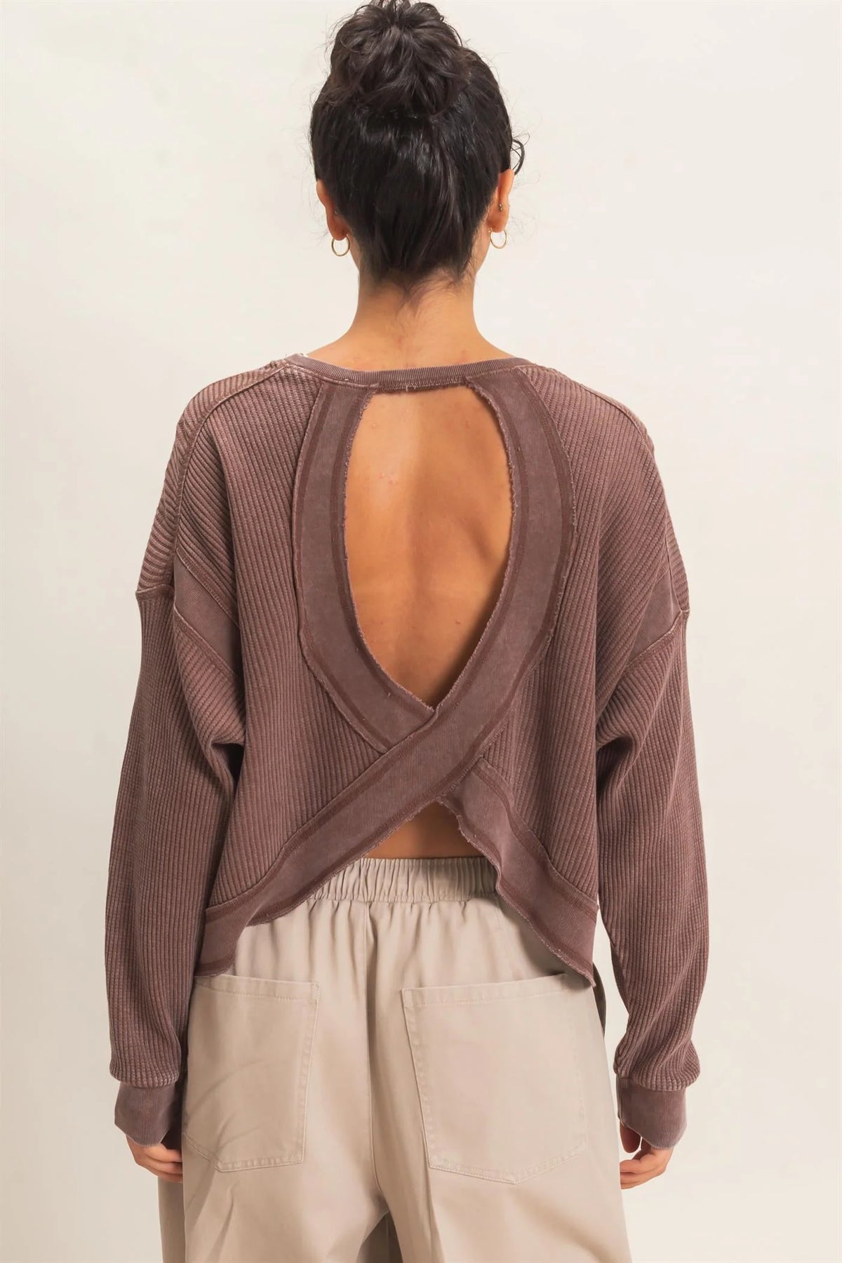 OPEN BACK WAFFLE TOP
