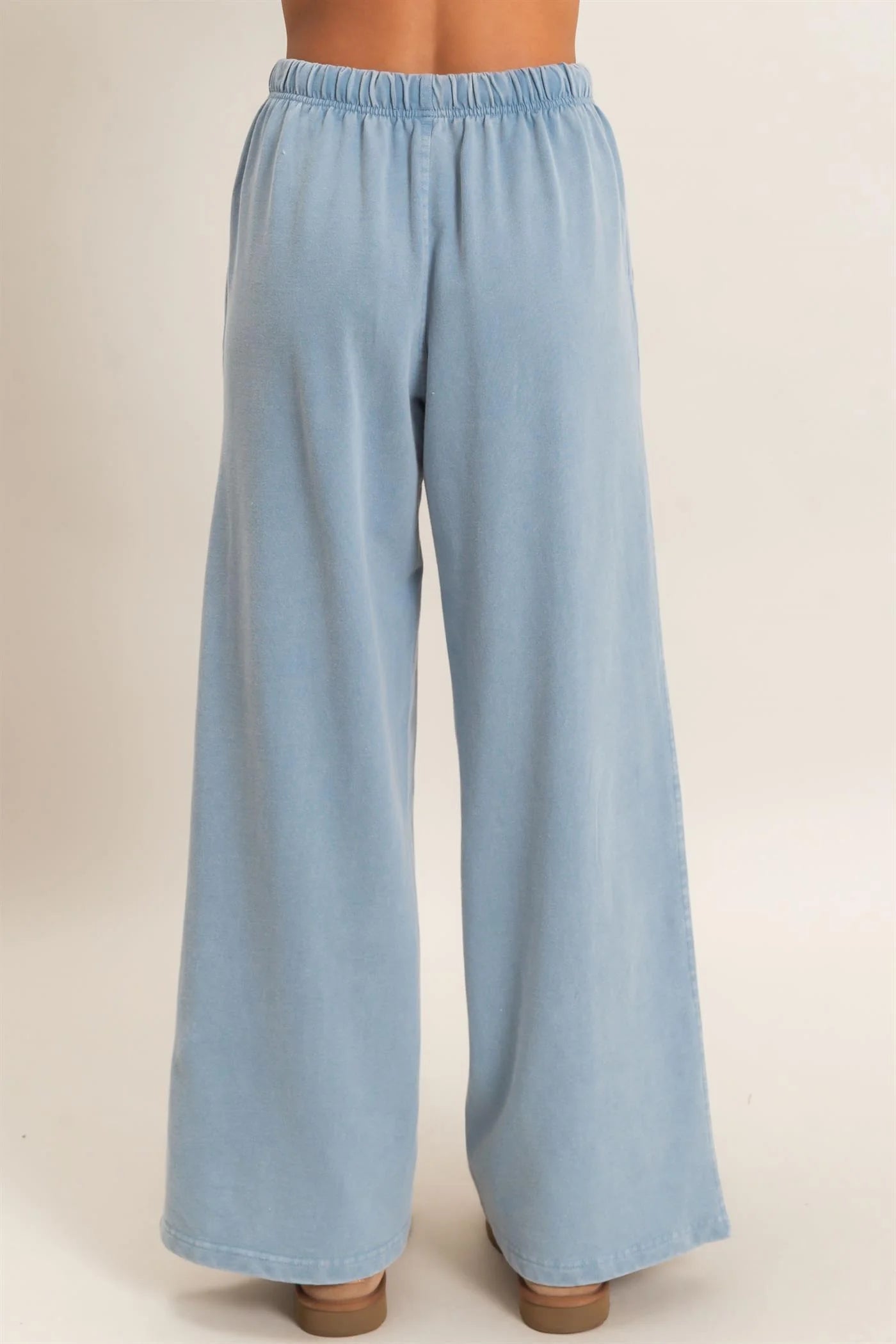 ACID WASH DUSTY BLUE SWEATPANTS