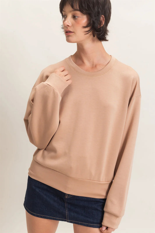 CREW NECK SWEATSHIRT - 2 COLORS