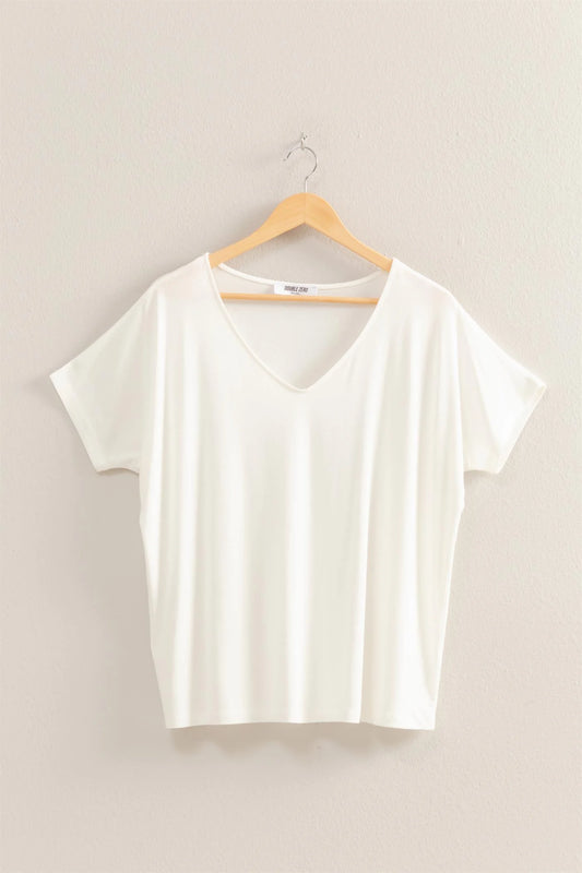 V NECK DOLMAN SLEEVE TOP