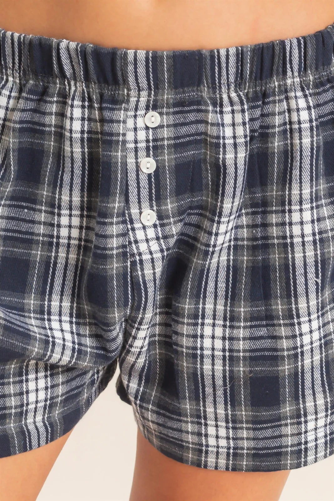 PLAID SHORTS - 2 COLORS