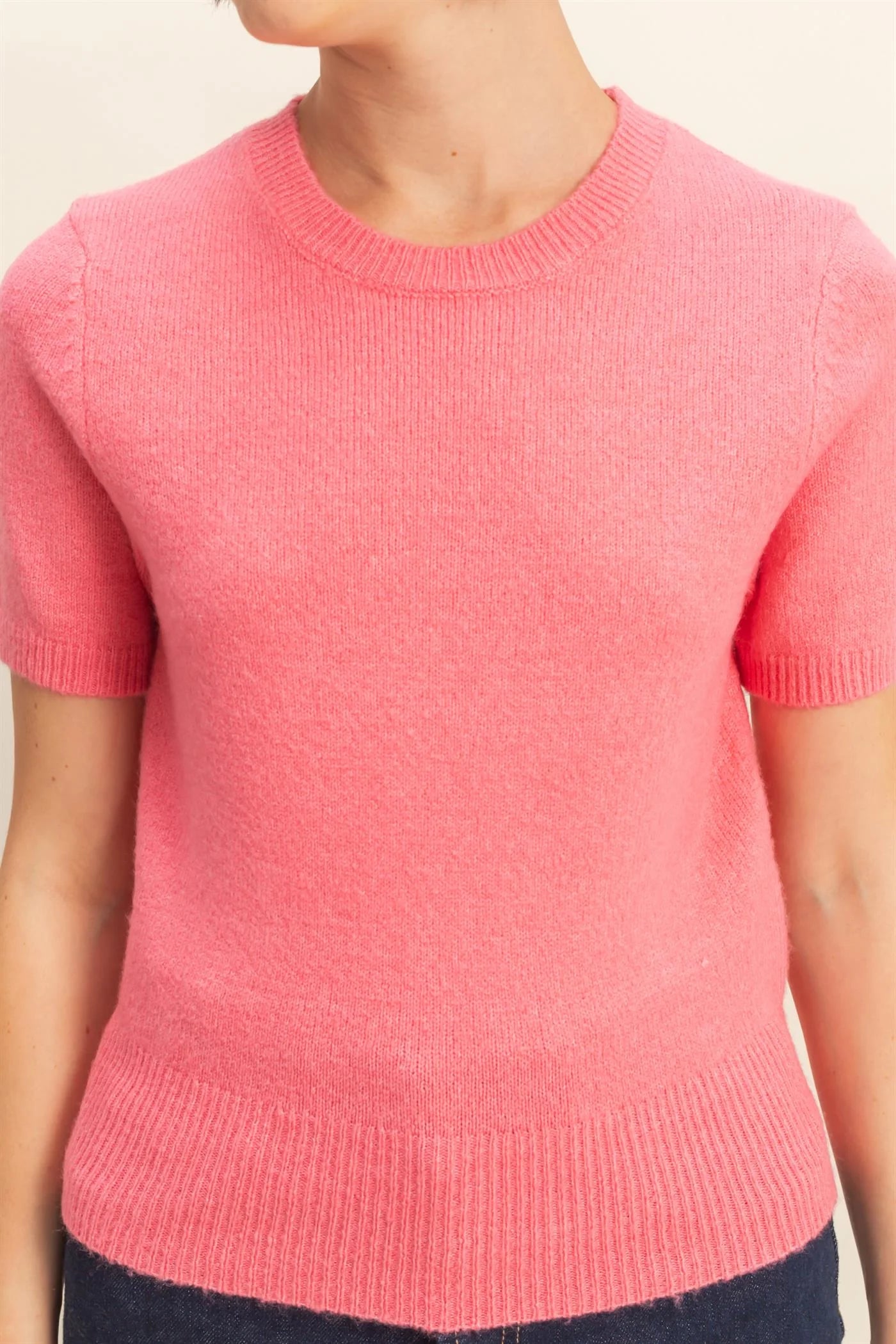 CUTE AND SASSY SWEATER IN TAFFY PINK
