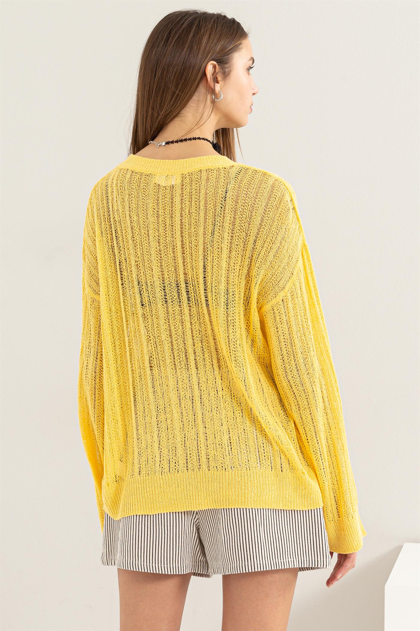DROP SHOULDER SWEATER