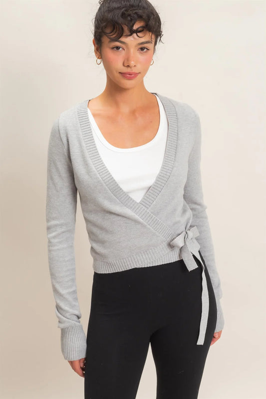 WRAP KNIT CARDIGAN