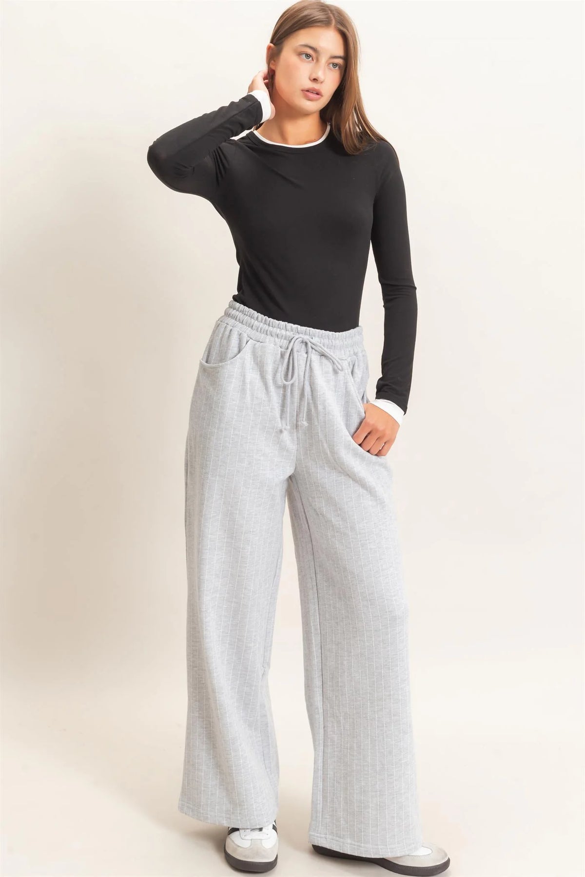 PINSTRIPE SWEATPANTS