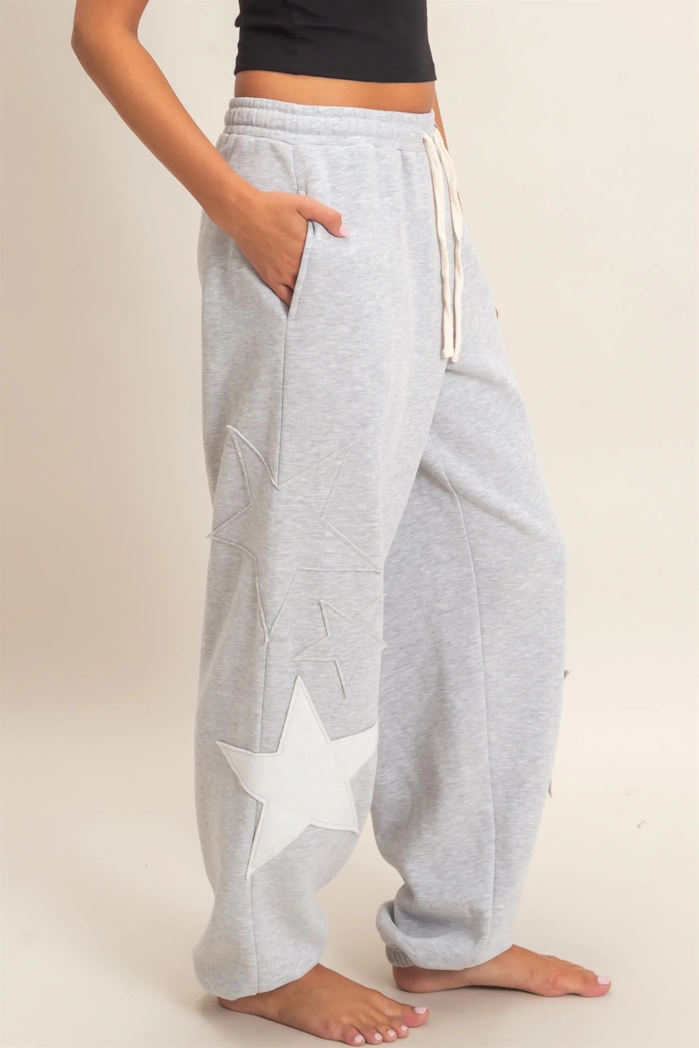 STAR PATCH JOGGER SWEATPANTS
