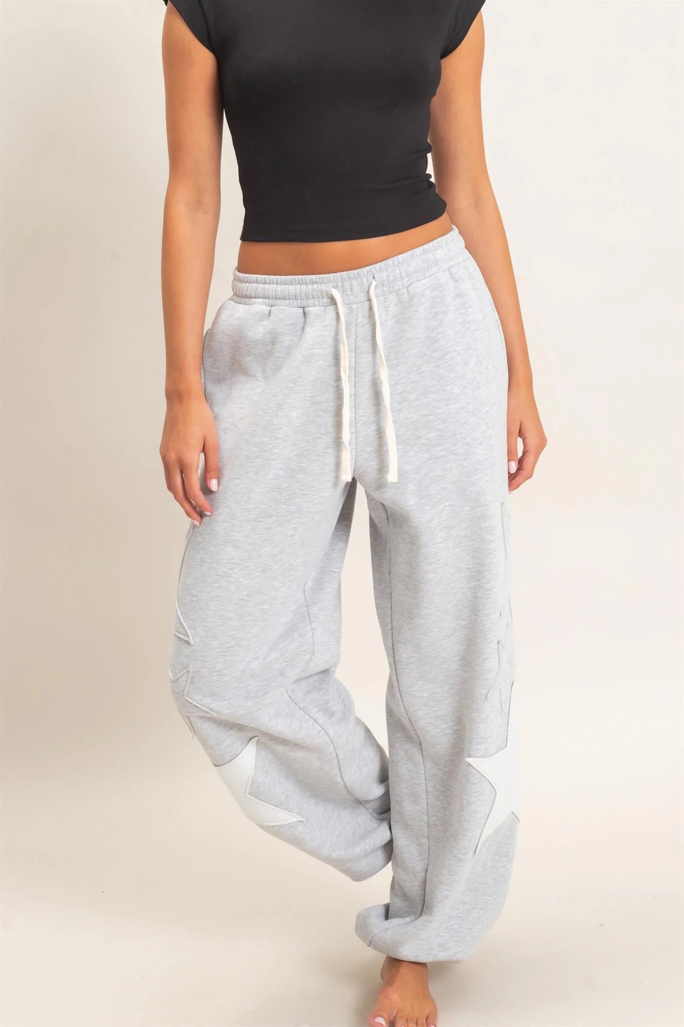 STAR PATCH JOGGER SWEATPANTS