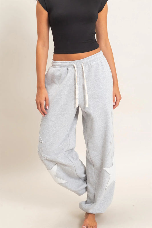 STAR PATCH JOGGER SWEATPANTS