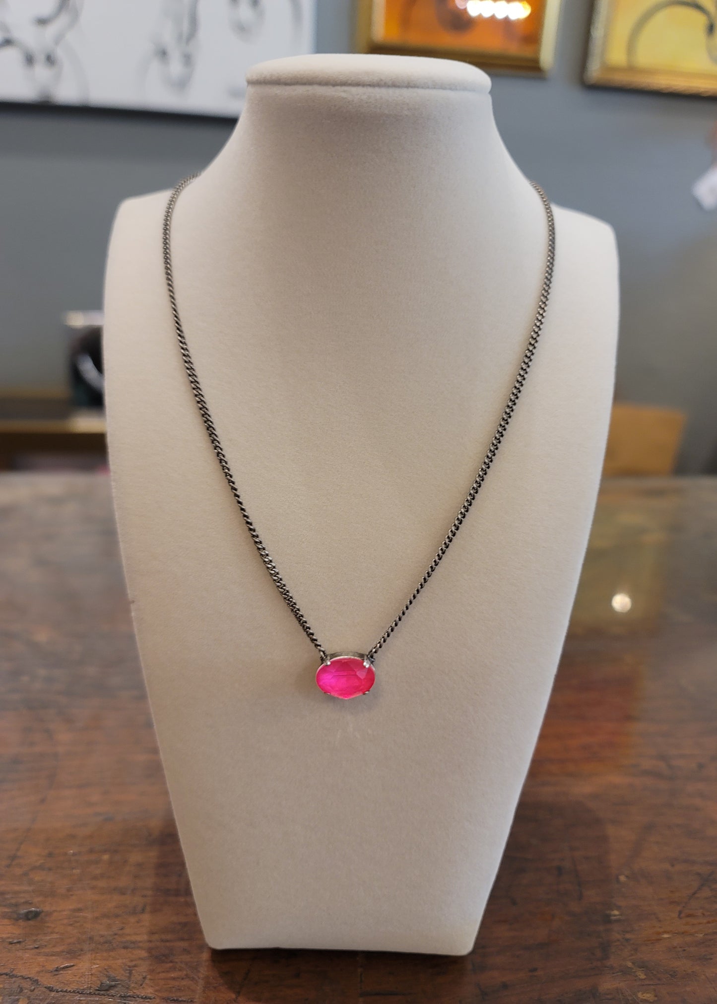 IZA NECKLACE IN ANTIQUE SILVER BY TOVA