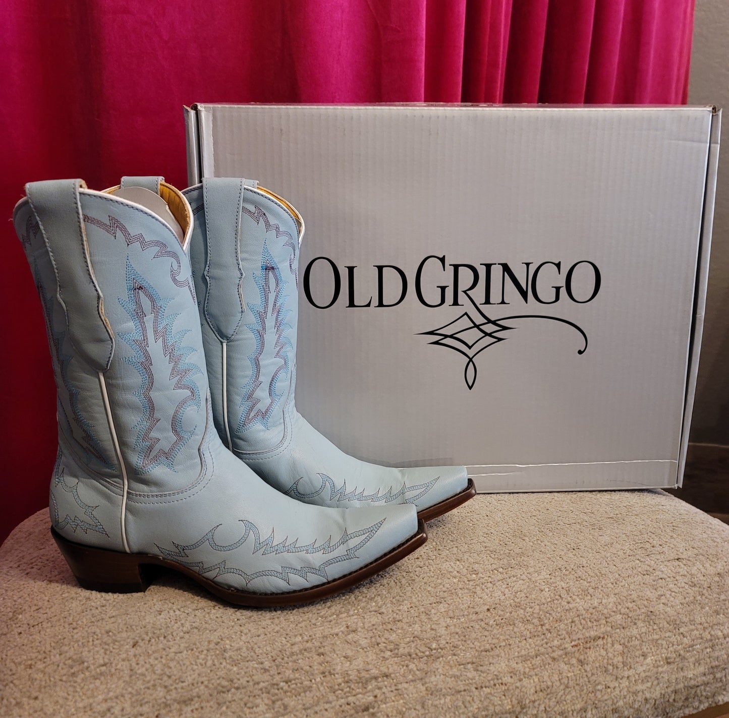 VEGAS 10 INCH BLUE BOOT BY OLD GRINGO