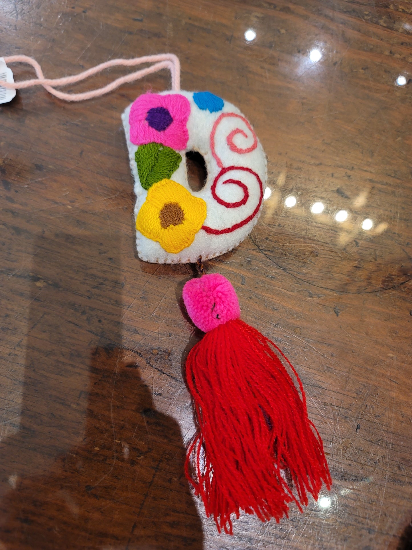 FELT INITIAL WITH TASSEL