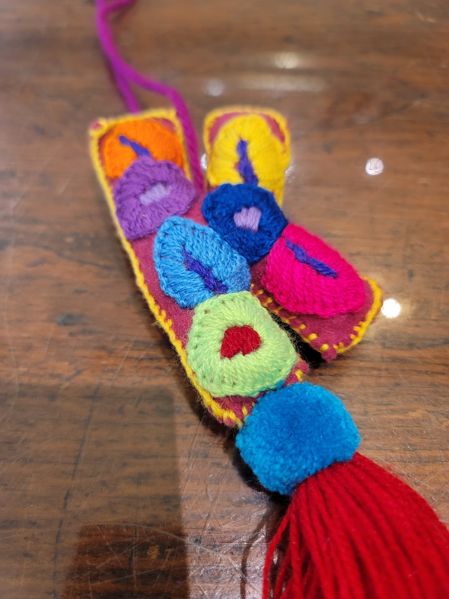 FELT INITIAL WITH TASSEL