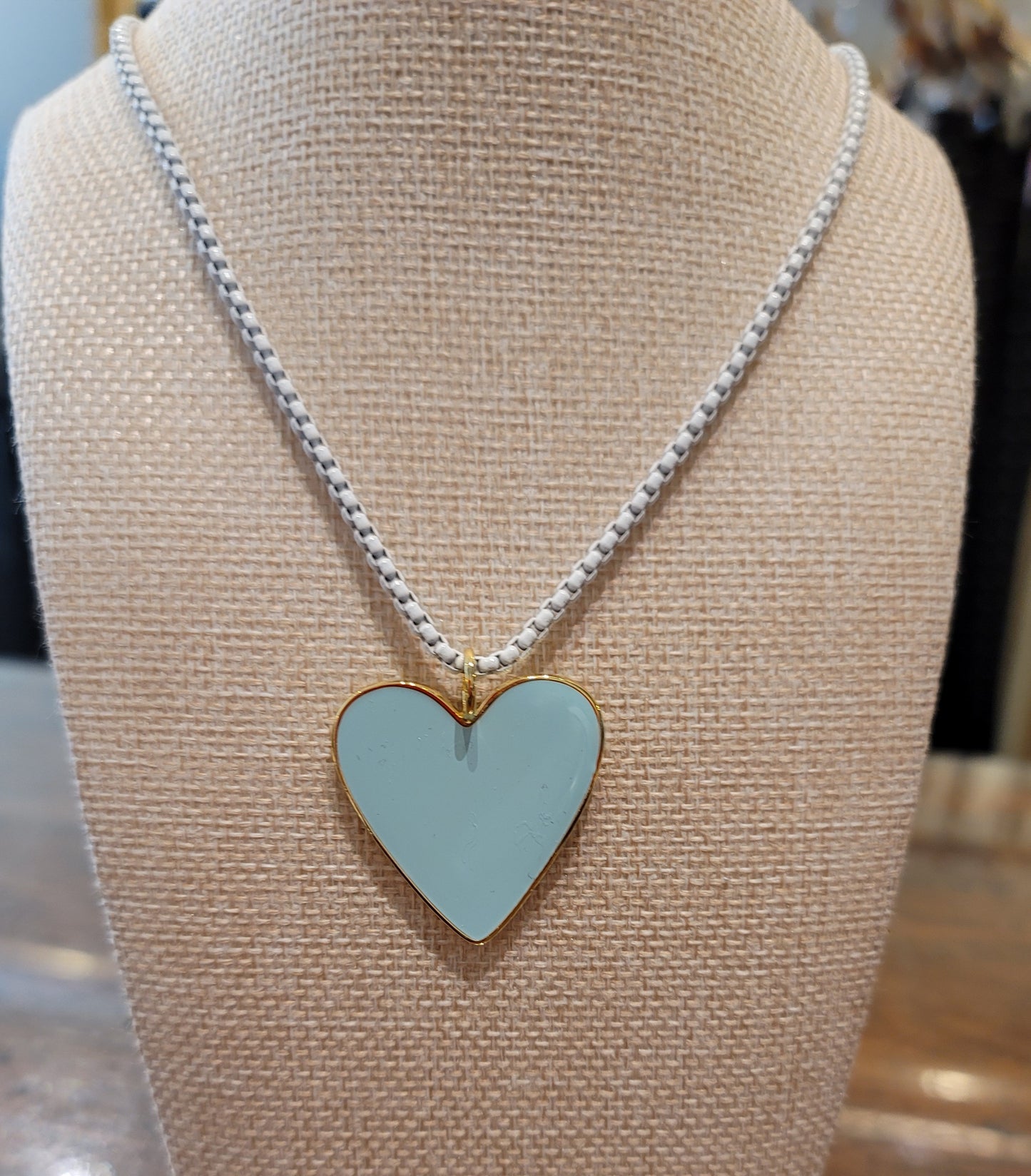 ENAMEL HEART CHARM - 2 COLORS
