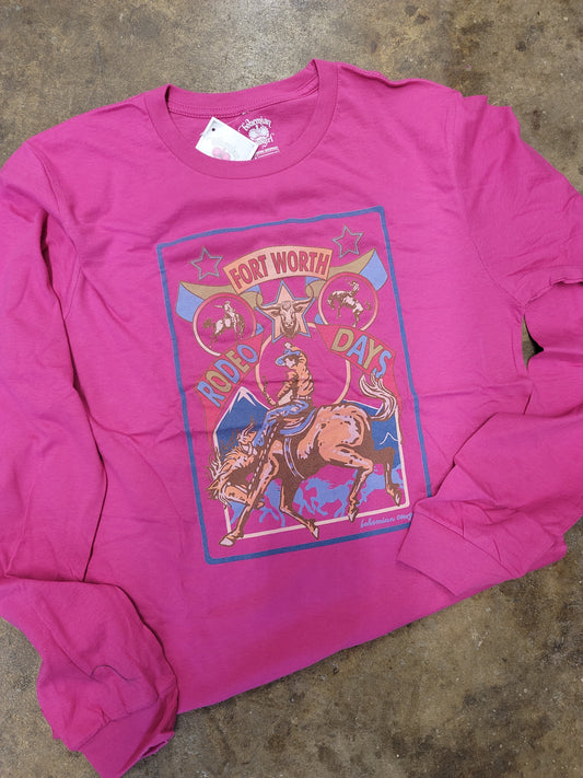 FORT WORTH RODEO DAYS LONG SLEEVE T SHIRT