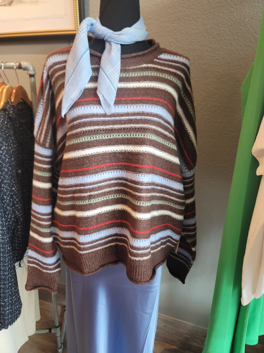 MULTI STRIPED SWEATER