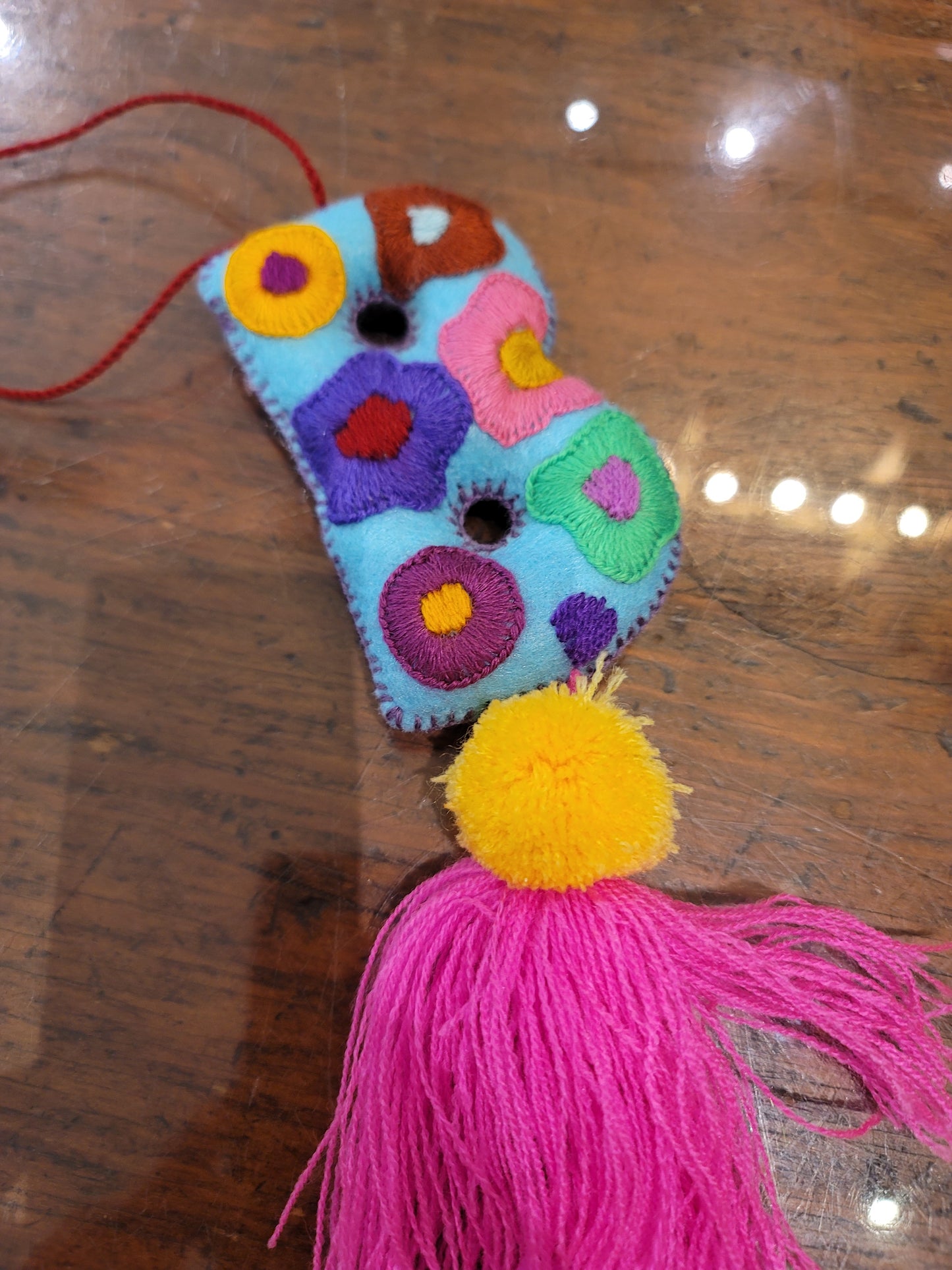 FELT INITIAL WITH TASSEL