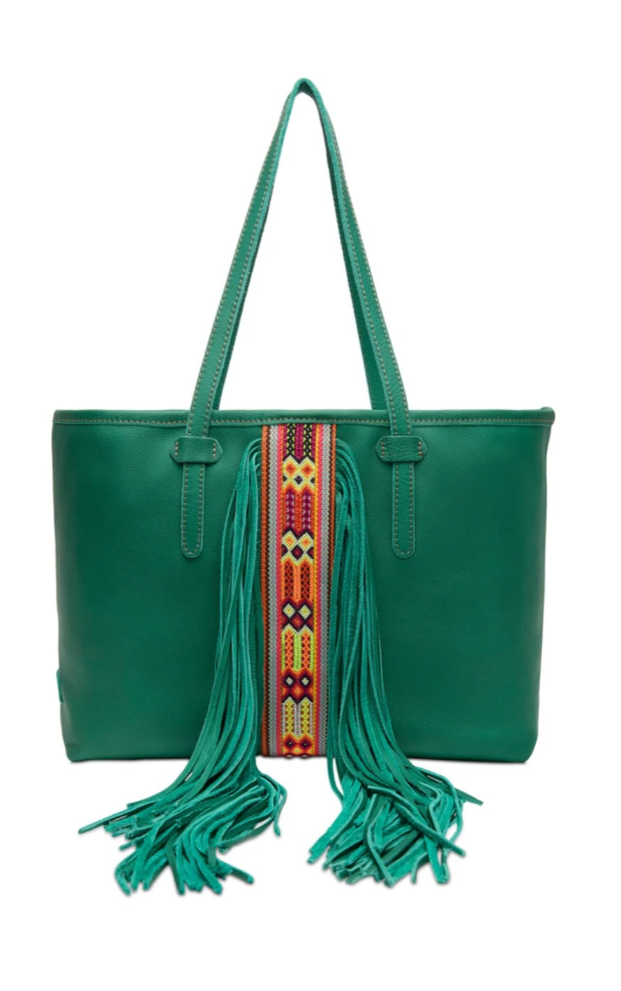 TEAL BREEZY SHOULDER BAG BY CONSUELA